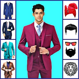Icono de Men office suit photo editor